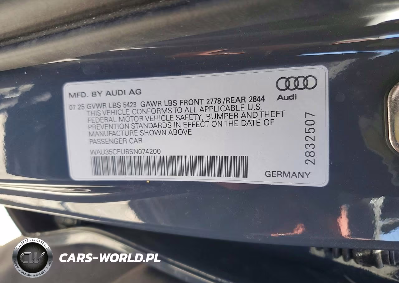 2025 Audi S5 Prestige VIN:WAU35CFU6SN074200 - 12