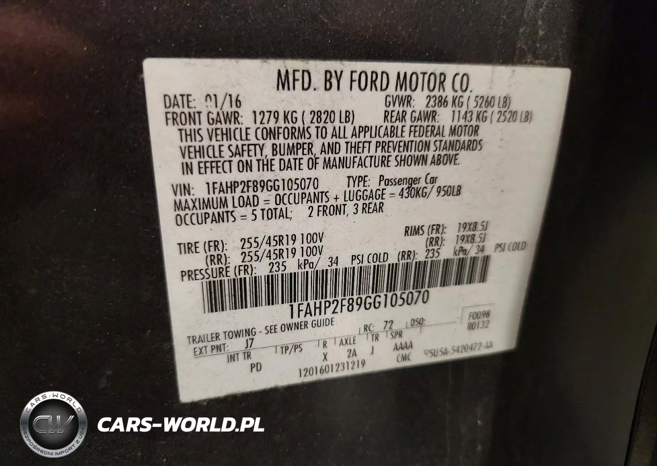 2016 Ford Taurus Limited VIN:1FAHP2F89GG105070 - 12