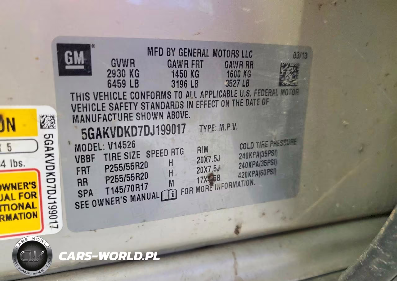 2013 Buick Enclave Preferred VIN:5GAKVDKD7DJ199017 - 13