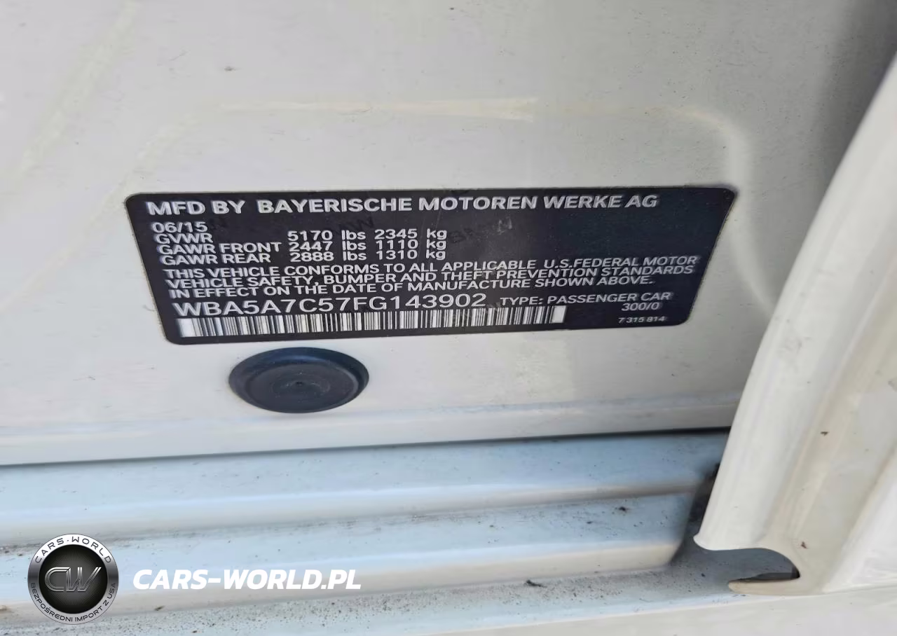 2015 BMW 528 Xi VIN:WBA5A7C57FG143902 - 13