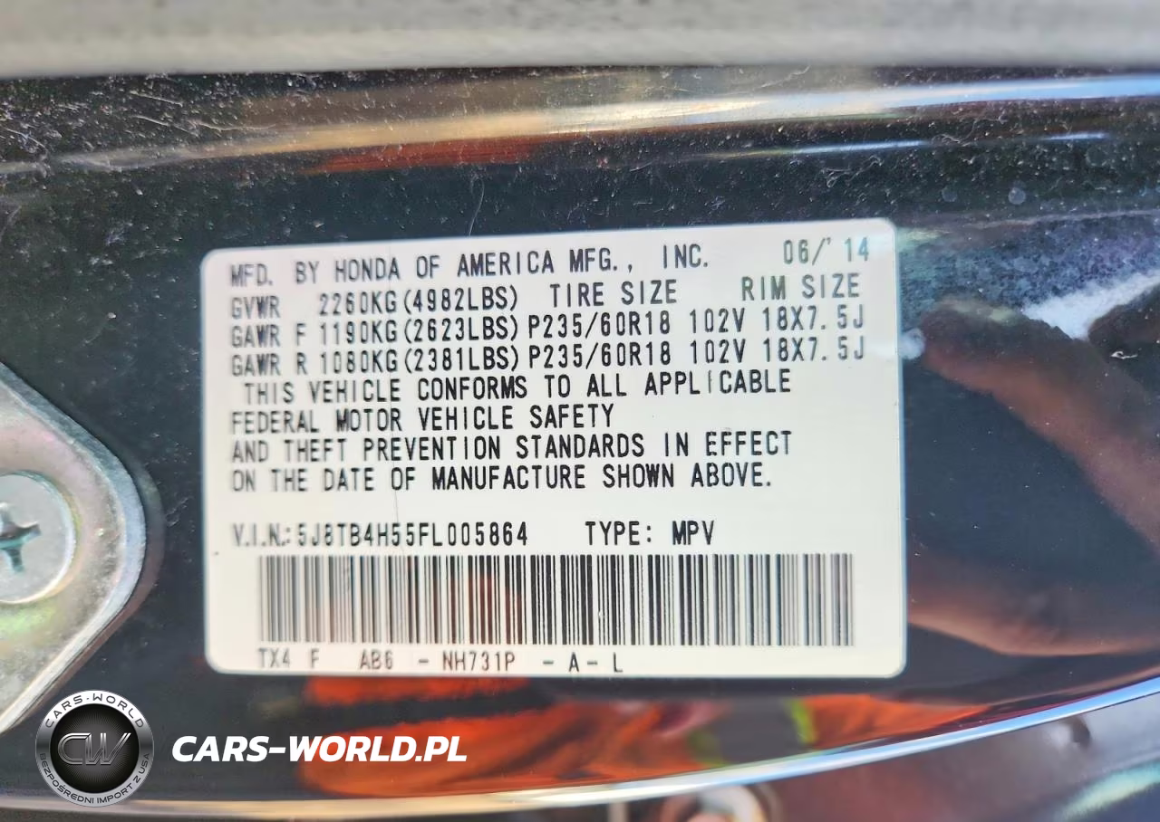 2015 Acura Rdx Technology VIN:5J8TB4H55FL005864 - 14
