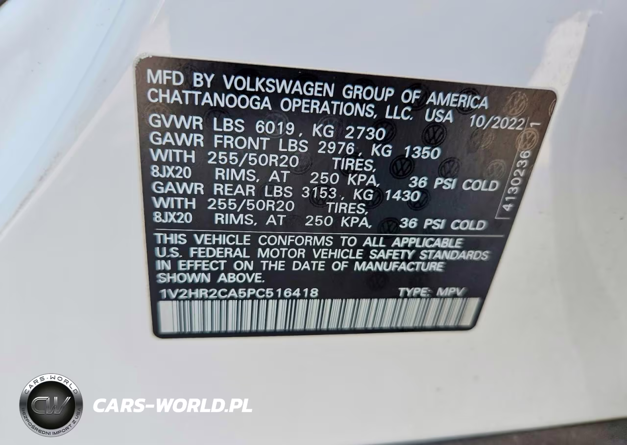 2023 Volkswagen Atlas Se VIN:1V2HR2CA5PC516418 - 13