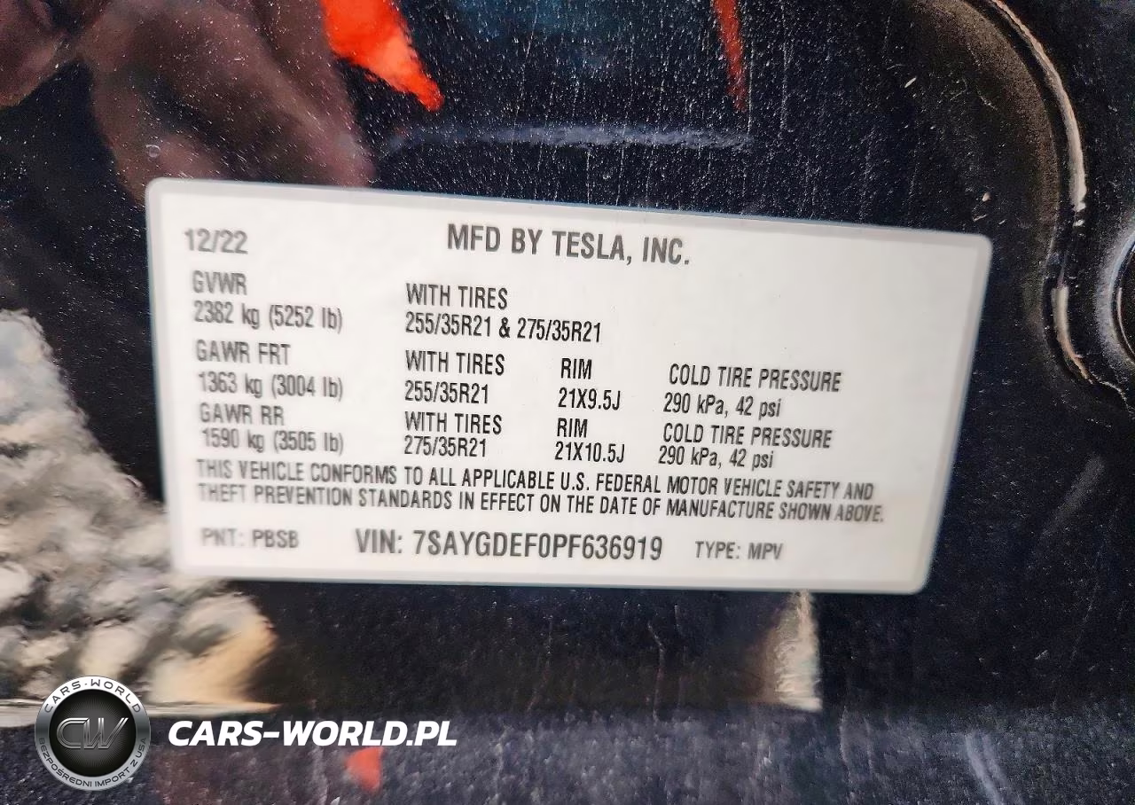 2023 Tesla Model Y VIN:7SAYGDEF0PF636919 - 13