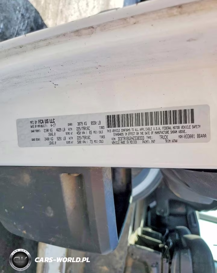 2017 Ram Promaster 1500 1500 High VIN:3C6TRVBG2HE538333 - 13