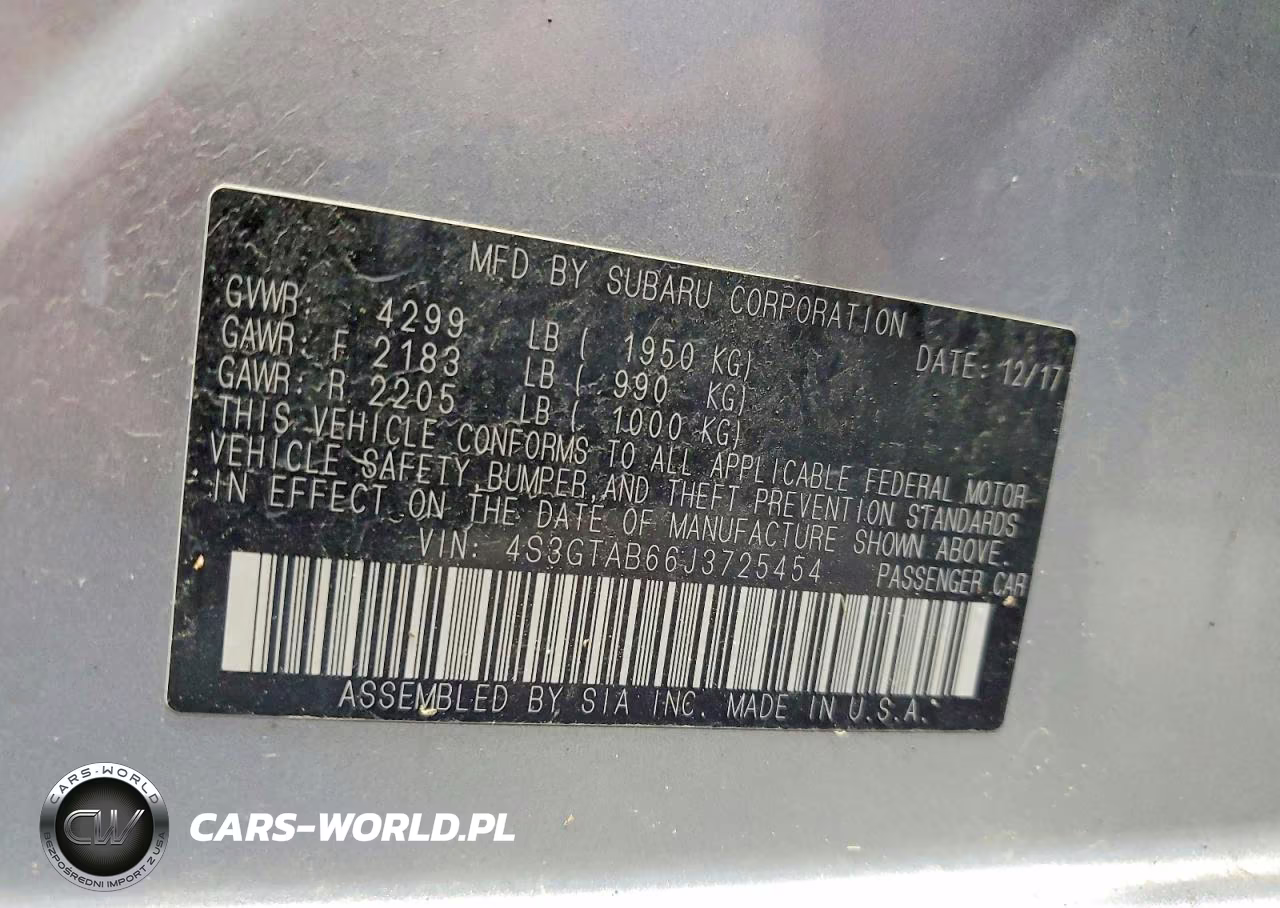 2018 Subaru Impreza Premium VIN:4S3GTAB66J3725454 - 13