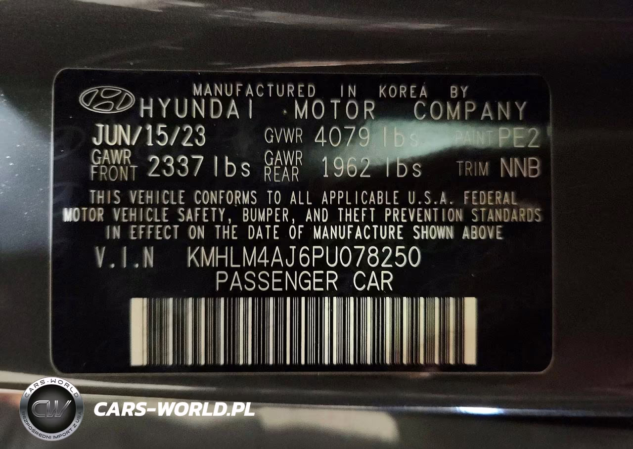 2023 Hyundai Elantra Blue VIN:KMHLM4AJ6PU078250 - 13