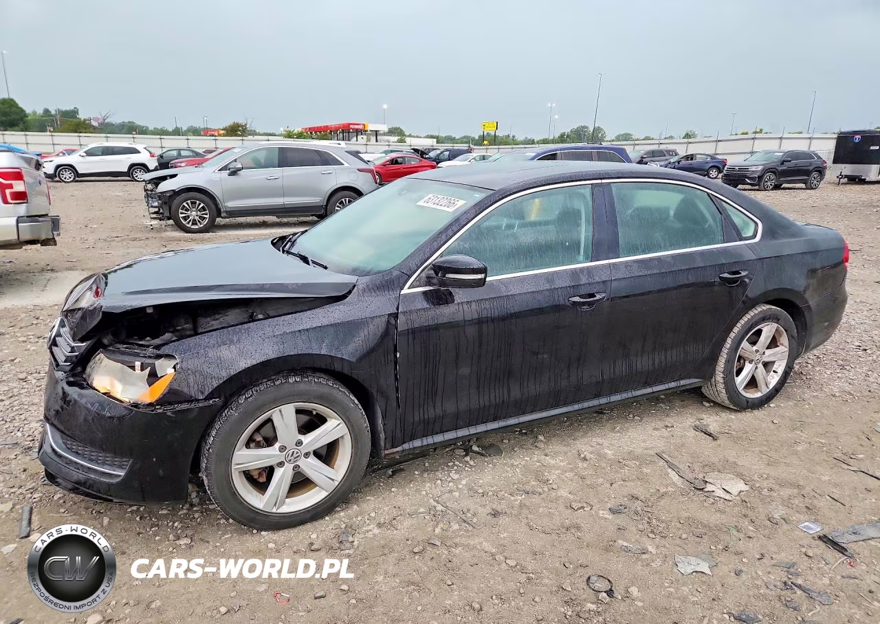 2013 Volkswagen Passat Se VIN:1VWBN7A36DC069580 - 1