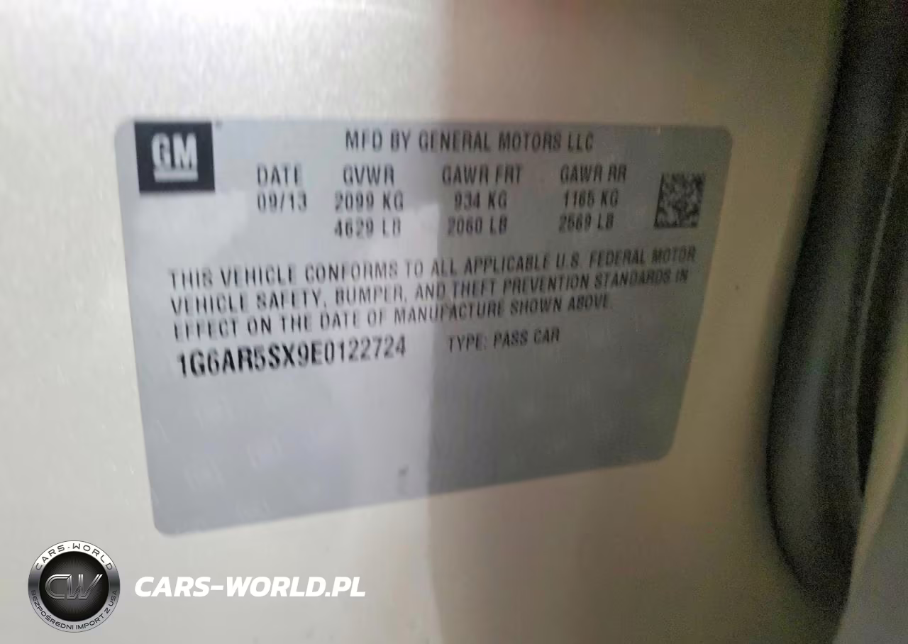 2014 Cadillac Cts Luxury Collection VIN:1G6AR5SX9E0122724 - 12