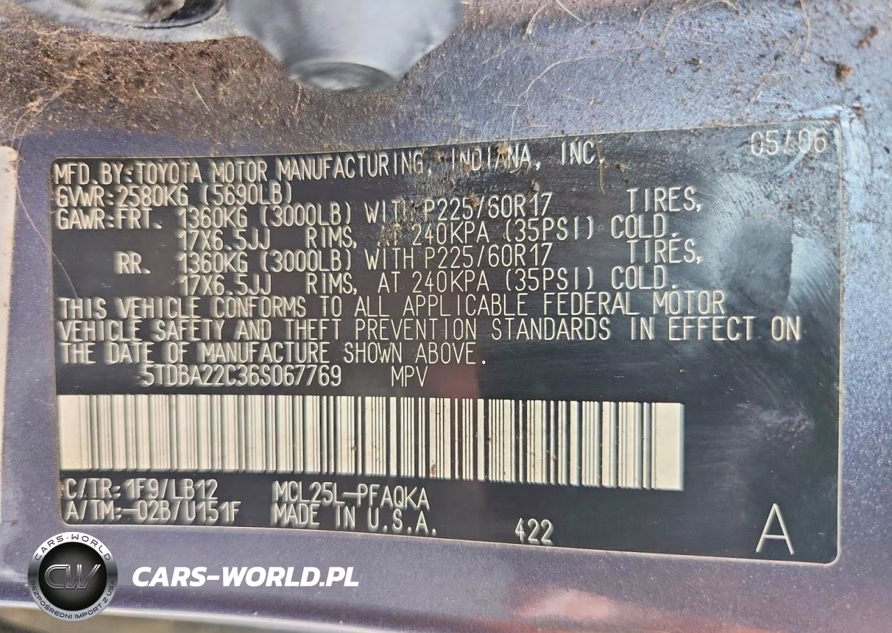 2006 Toyota Sienna Xle Limited 7 Passenger VIN:5TDBA22C36S067769 - 13