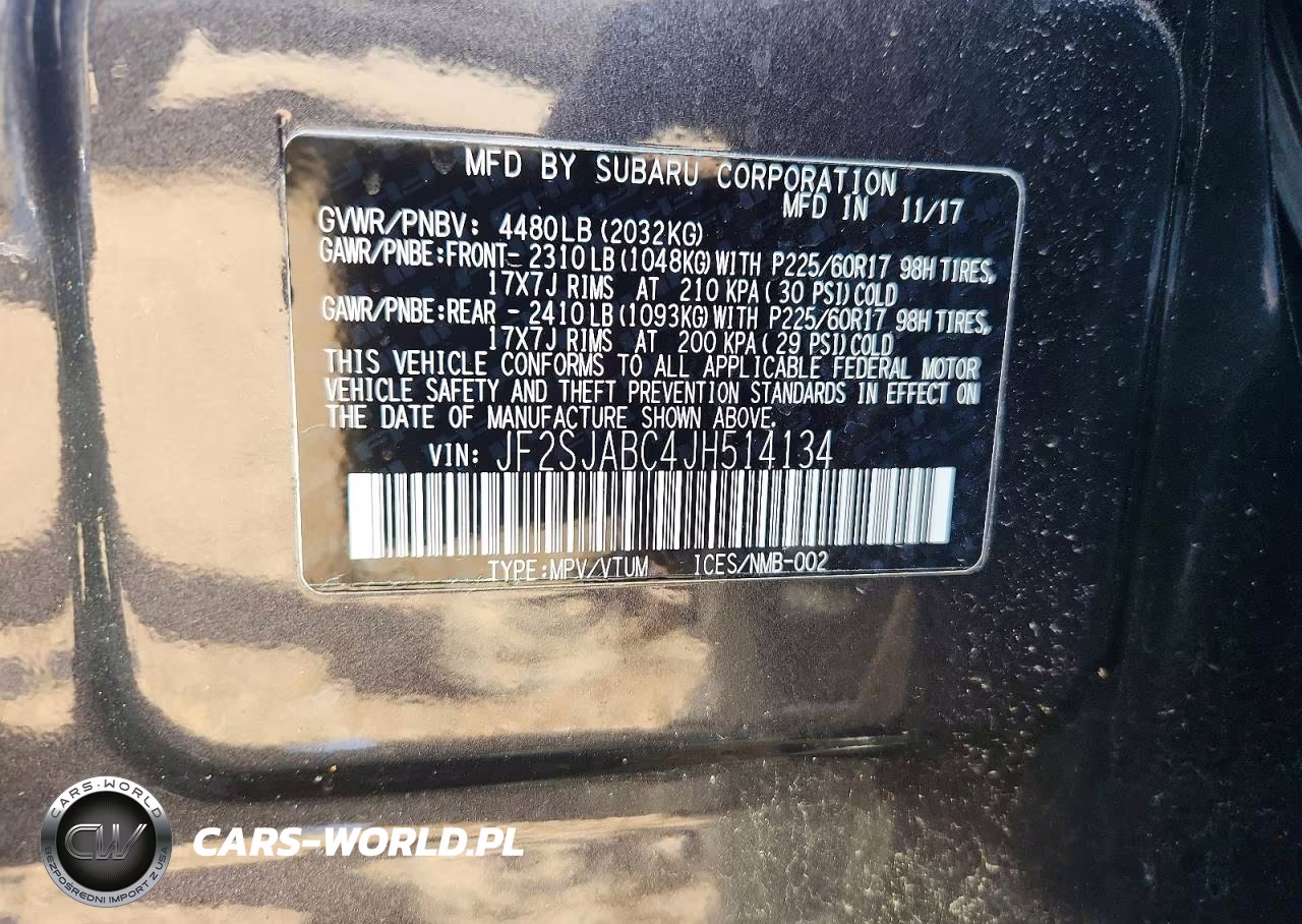 2018 Subaru Forester 2.5I VIN:JF2SJABC4JH514134 - 13