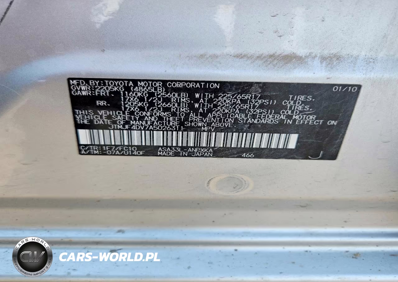2010 Toyota Rav4 Base VIN:JTMJF4DV7A5026311 - 12