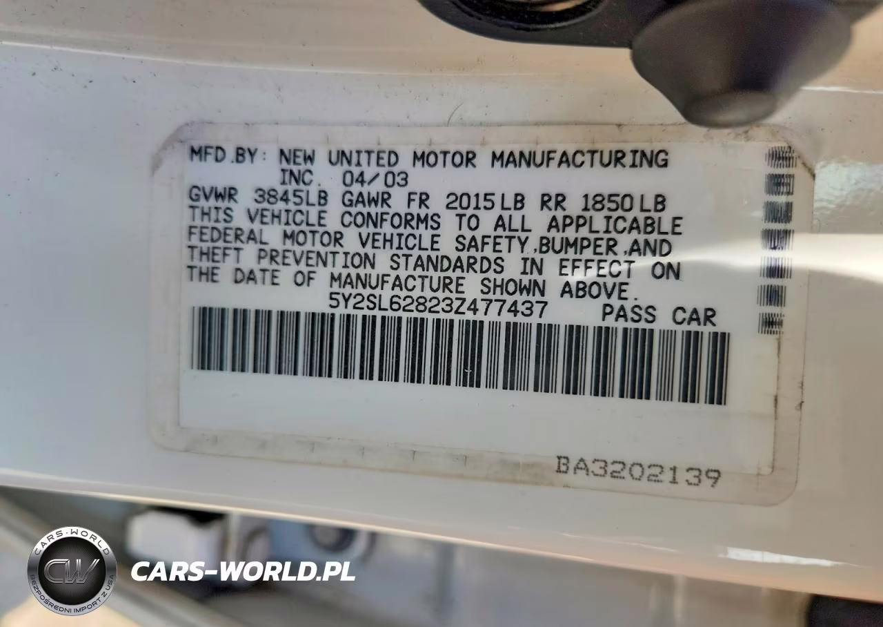 2003 Pontiac Vibe VIN:5Y2SL62823Z477437 - 13