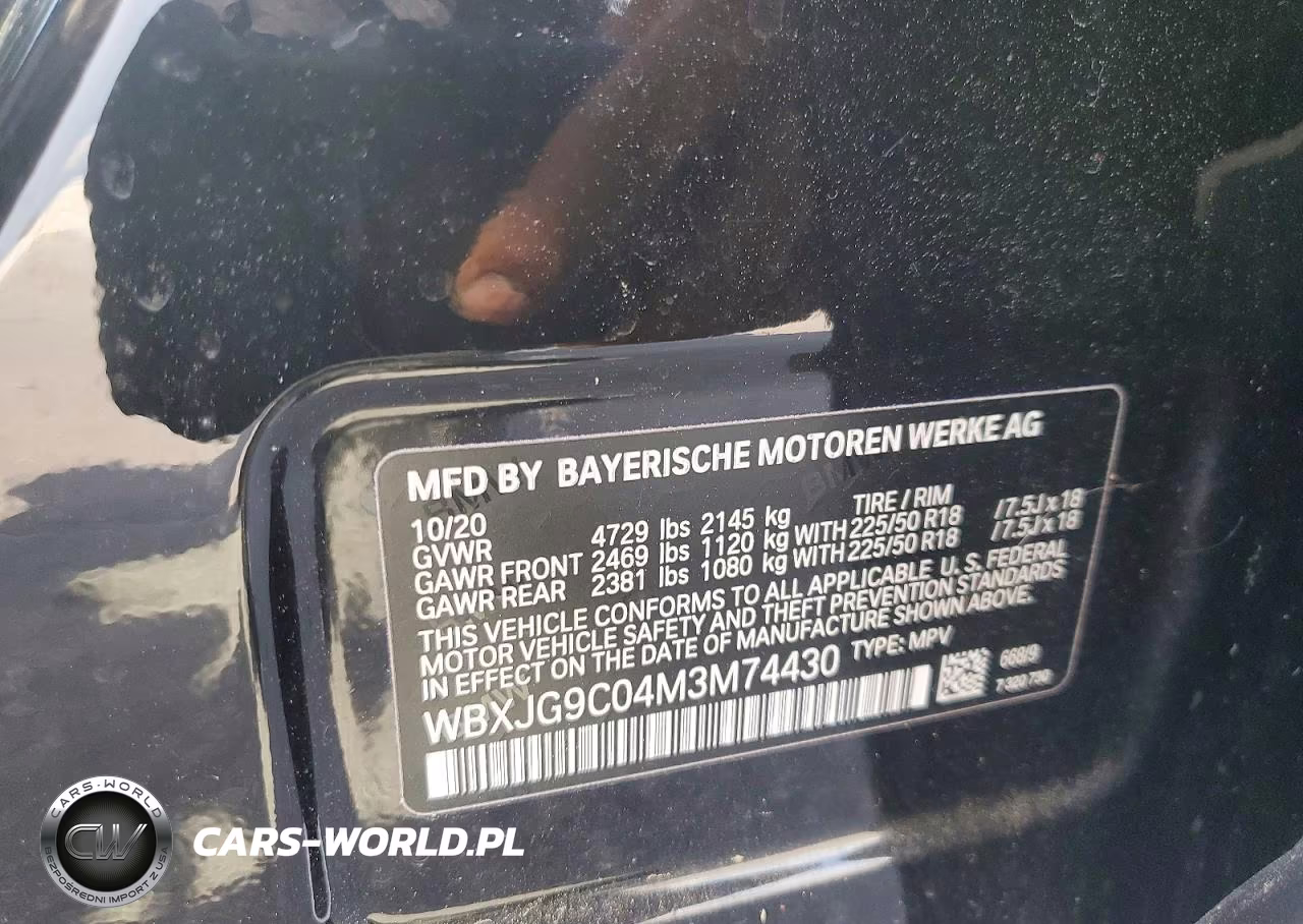 2021 BMW X1 xDrive28I VIN:WBXJG9C04M3M74430 - 13