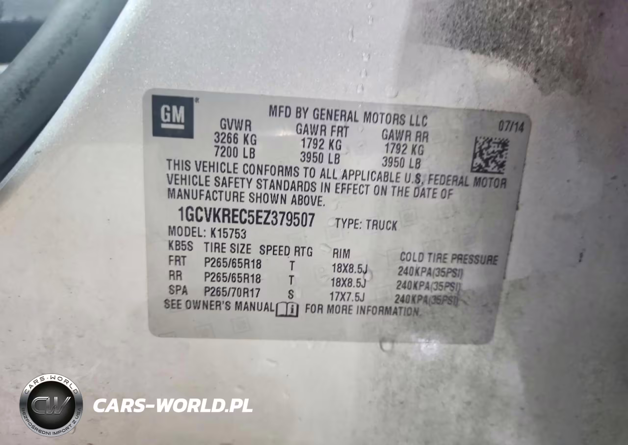 2014 Chevrolet Silverado K1500 Lt VIN:1GCVKREC5EZ379507 - 12