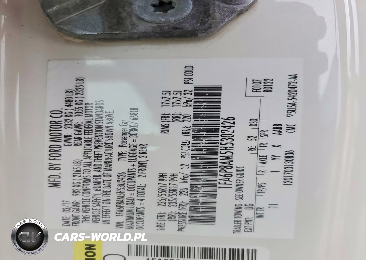 2017 Ford Mustang VIN:1FA6P8AM5H5302426 - 13