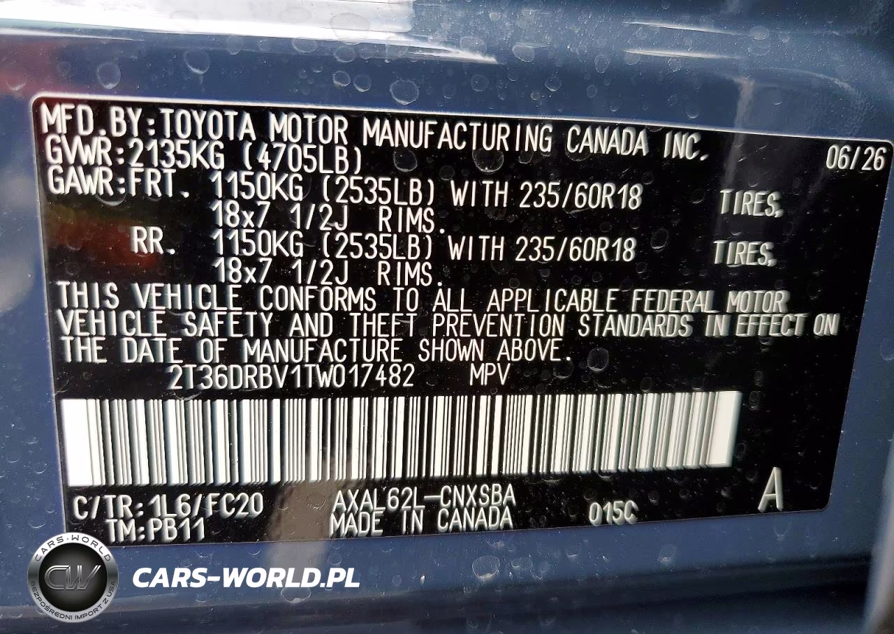 2026 Toyota Rav4 Se VIN:2T36DRBV1TW017482 - 14