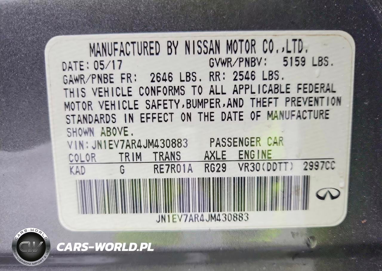 2018 Infiniti Q50 3.0T Luxe VIN:JN1EV7AR4JM430883 - 12