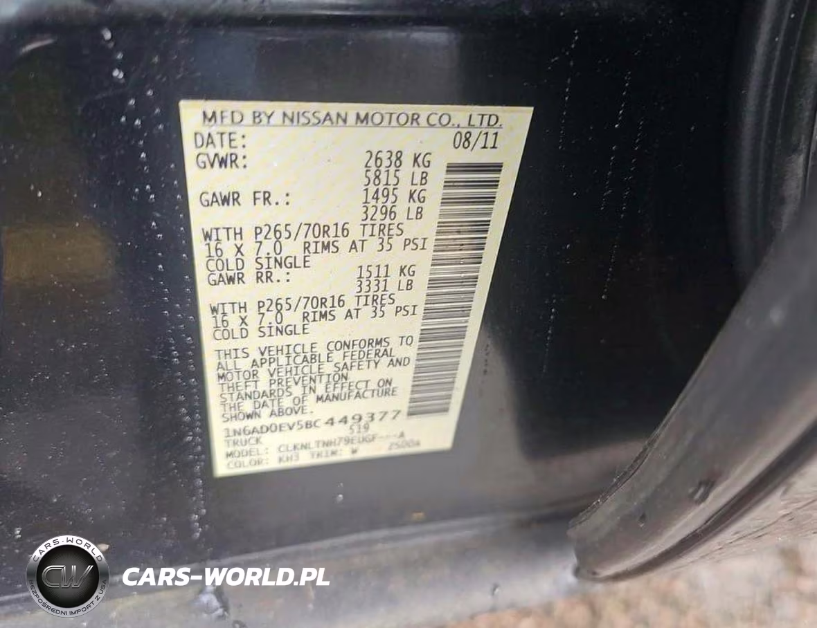 2011 Nissan Frontier S VIN:1N6AD0EV5BC449377 - 10