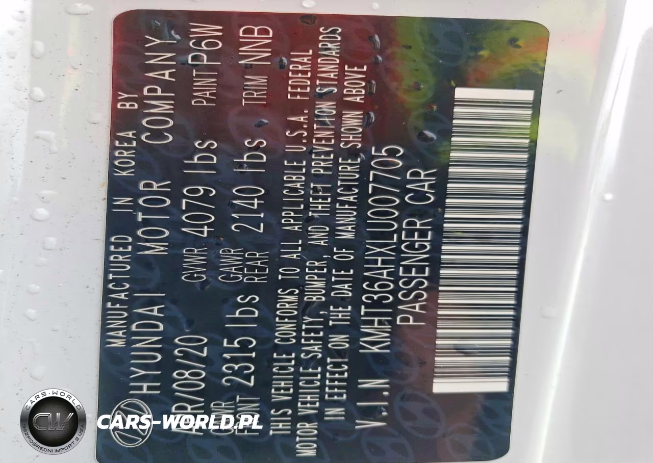 2020 Hyundai Veloster N Base VIN:KMHT36AHXLU007705 - 12