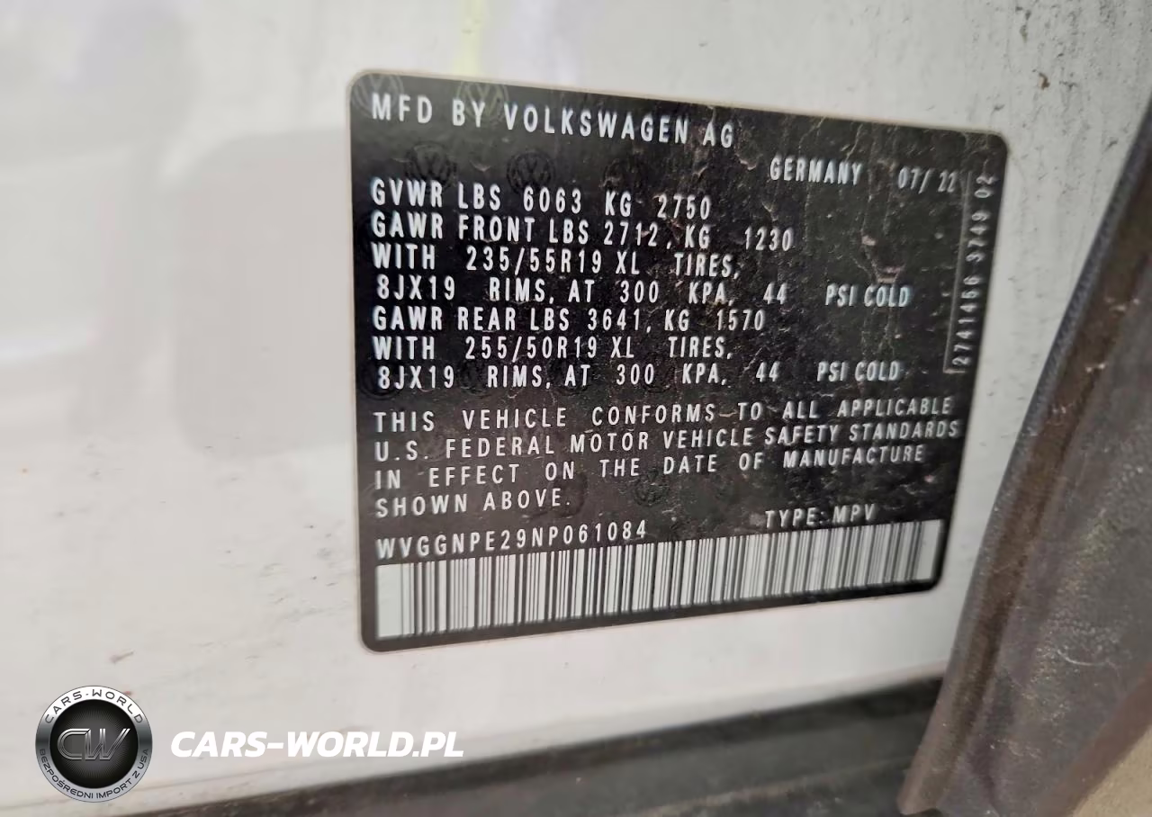 2022 Volkswagen Id.4 Pro S VIN:WVGGNPE29NP061084 - 13