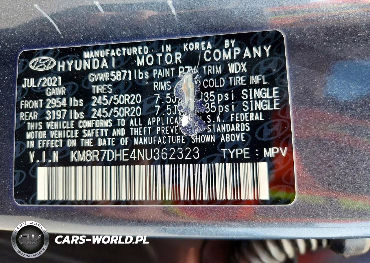 2022 Hyundai Palisade VIN:KM8R7DHE4NU362323 - 13
