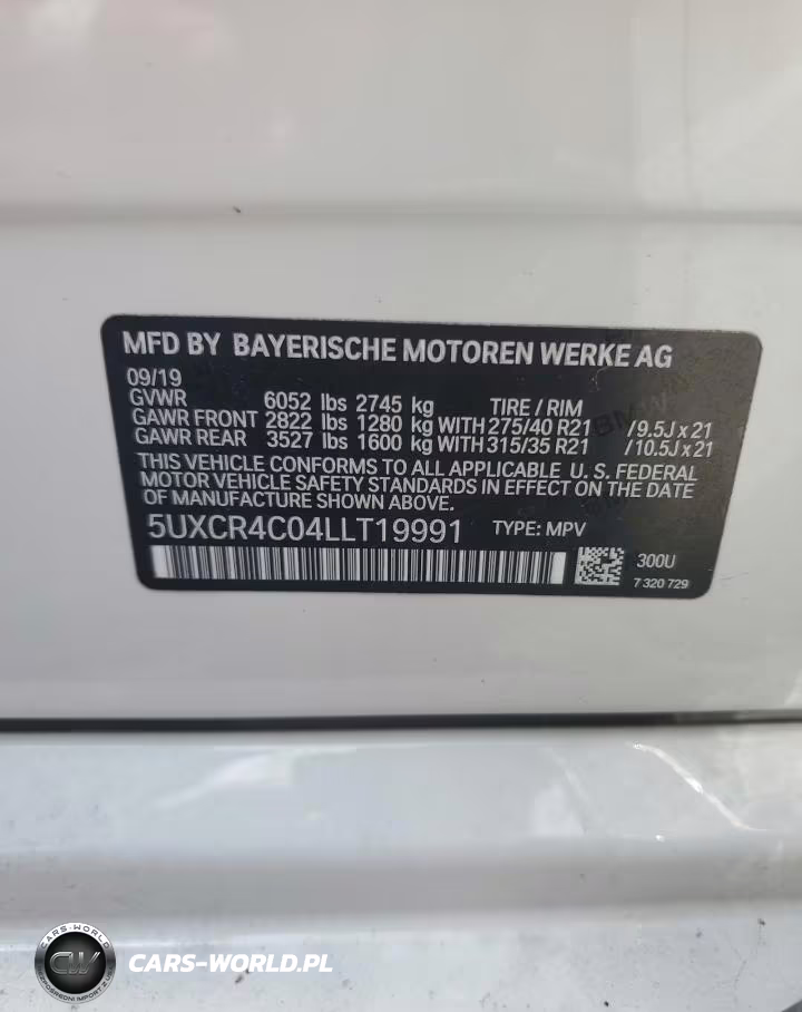 2020 BMW X5 Sdrive 40I VIN:5UXCR4C04LLT19991 - 13