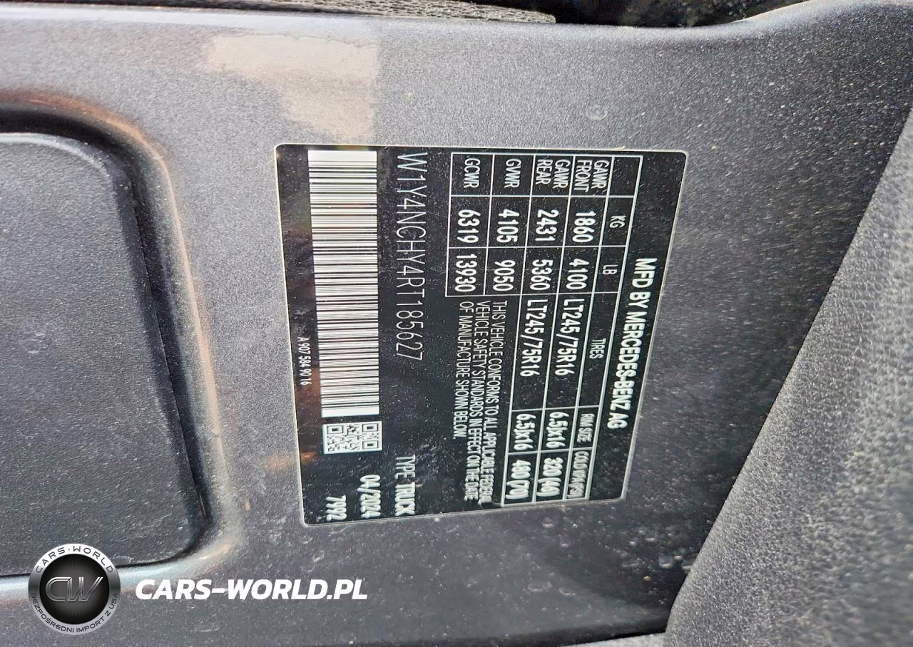 2024 Mercedes-Benz Sprinter 2500 Delivery Van VIN:W1Y4NCHY4RT185627 - 13