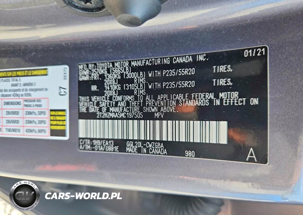 2021 Lexus Rx 350 VIN:2T2HZMAA5MC197505 - 13
