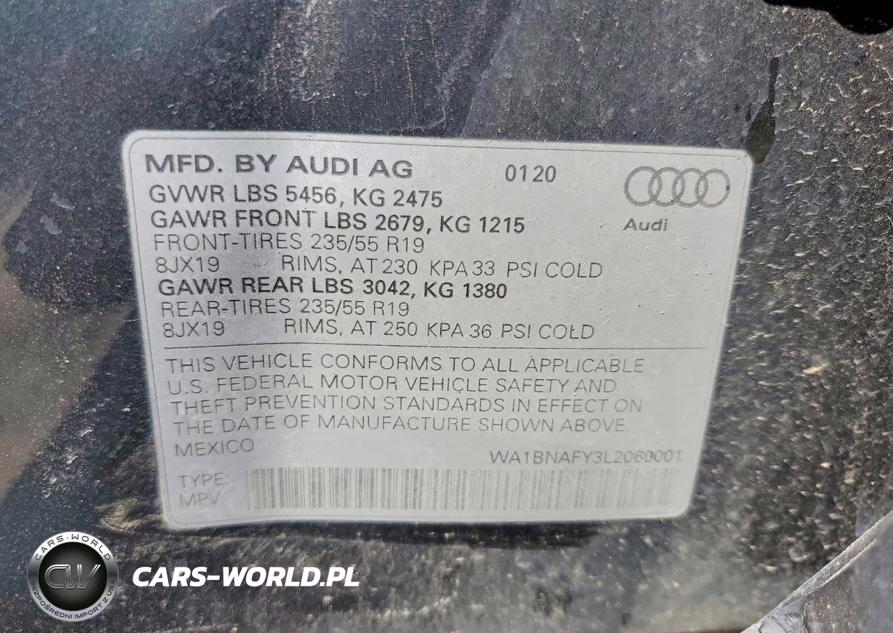 2020 Audi Q5 Premium Plus VIN:WA1BNAFY3L2060001 - 14