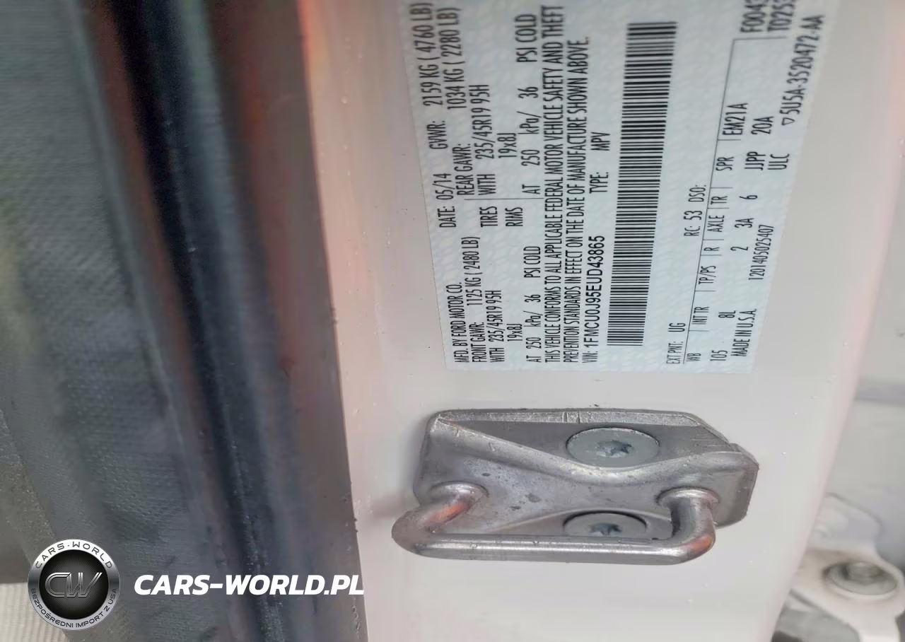 2014 Ford Escape Titanium VIN:1FMCU0J95EUD43865 - 13