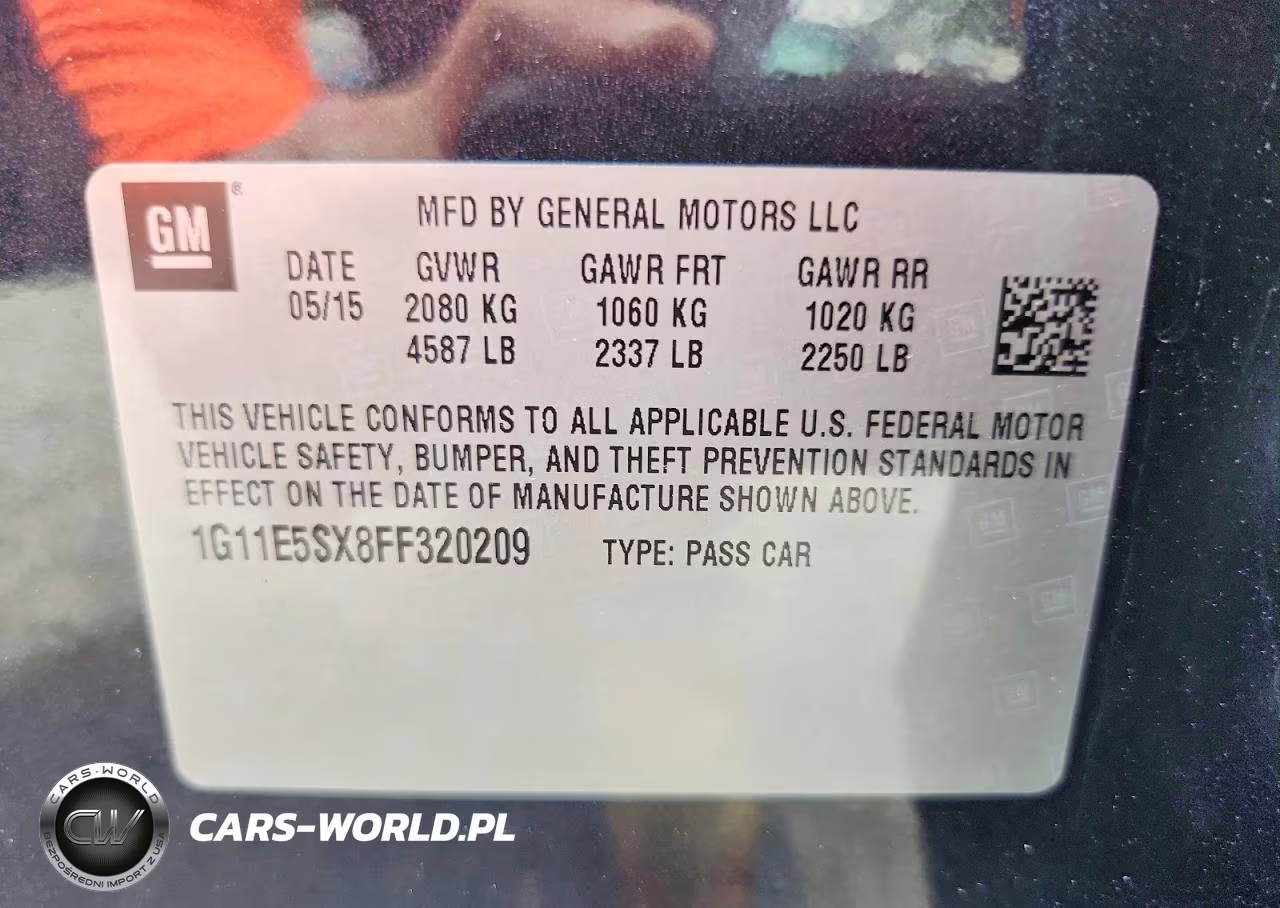 2015 Chevrolet Malibu 2Lt VIN:1G11E5SX8FF320209 - 12