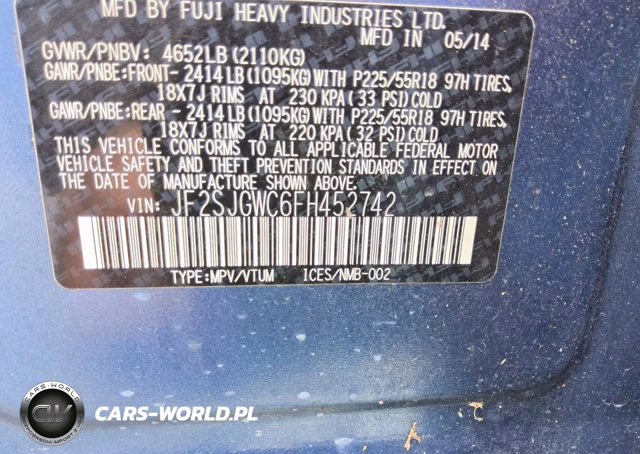 2015 Subaru Forester 2.0Xt Touring VIN:JF2SJGWC6FH452742 - 13