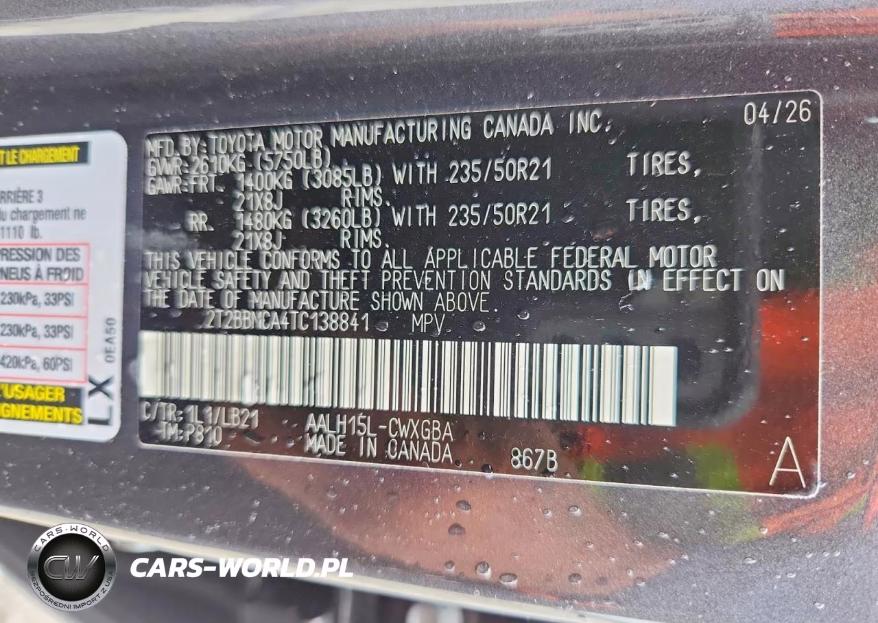 2026 Lexus Rx 350H Premium+ VIN:2T2BBMCA4TC138841 - 13