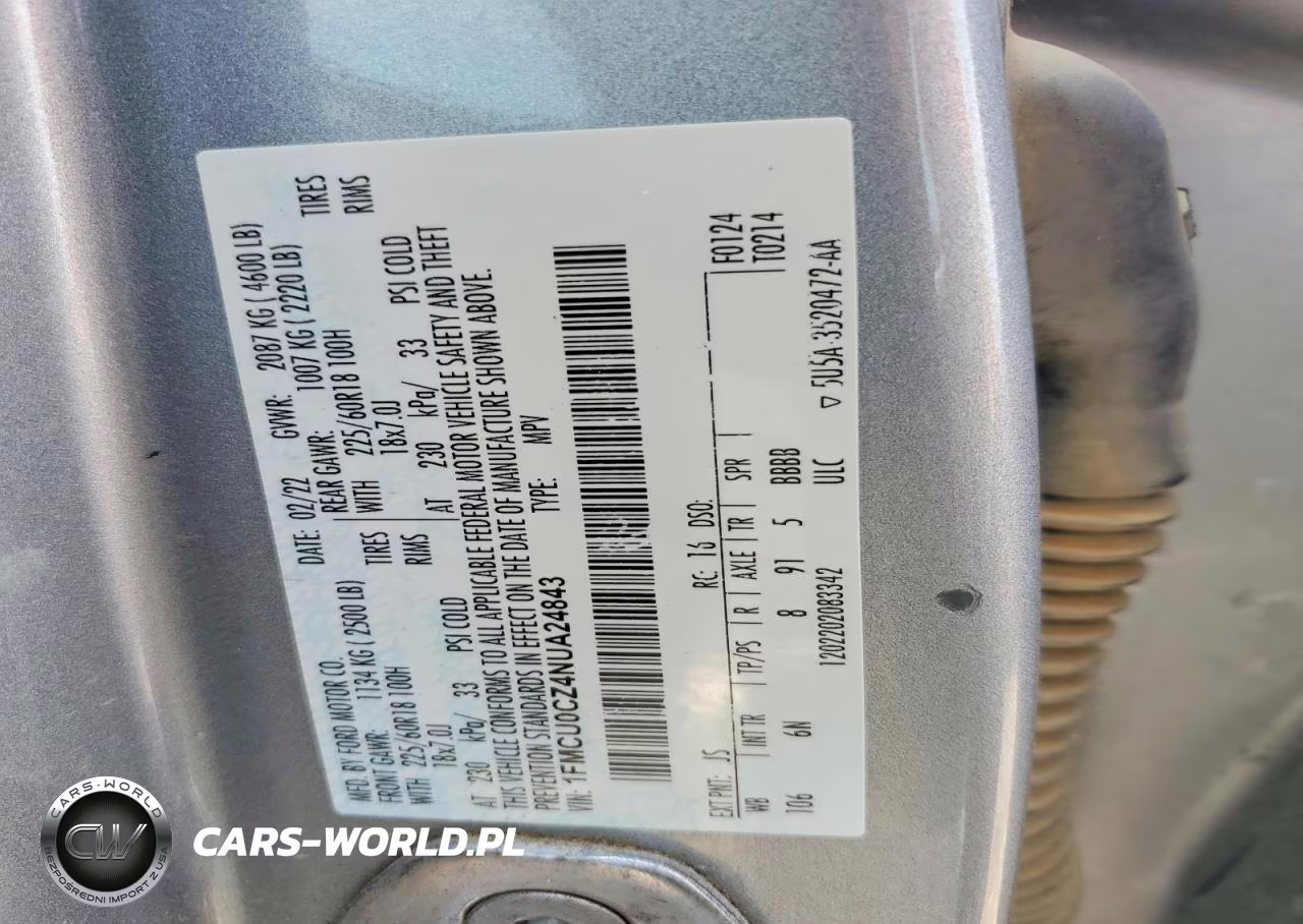 2022 Ford Escape Sel VIN:1FMCU0CZ4NUA24843 - 13