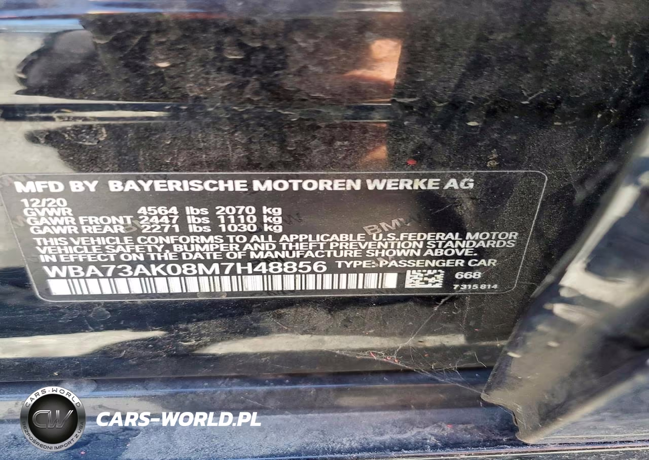 2021 BMW 228Xi VIN:WBA73AK08M7H48856 - 12
