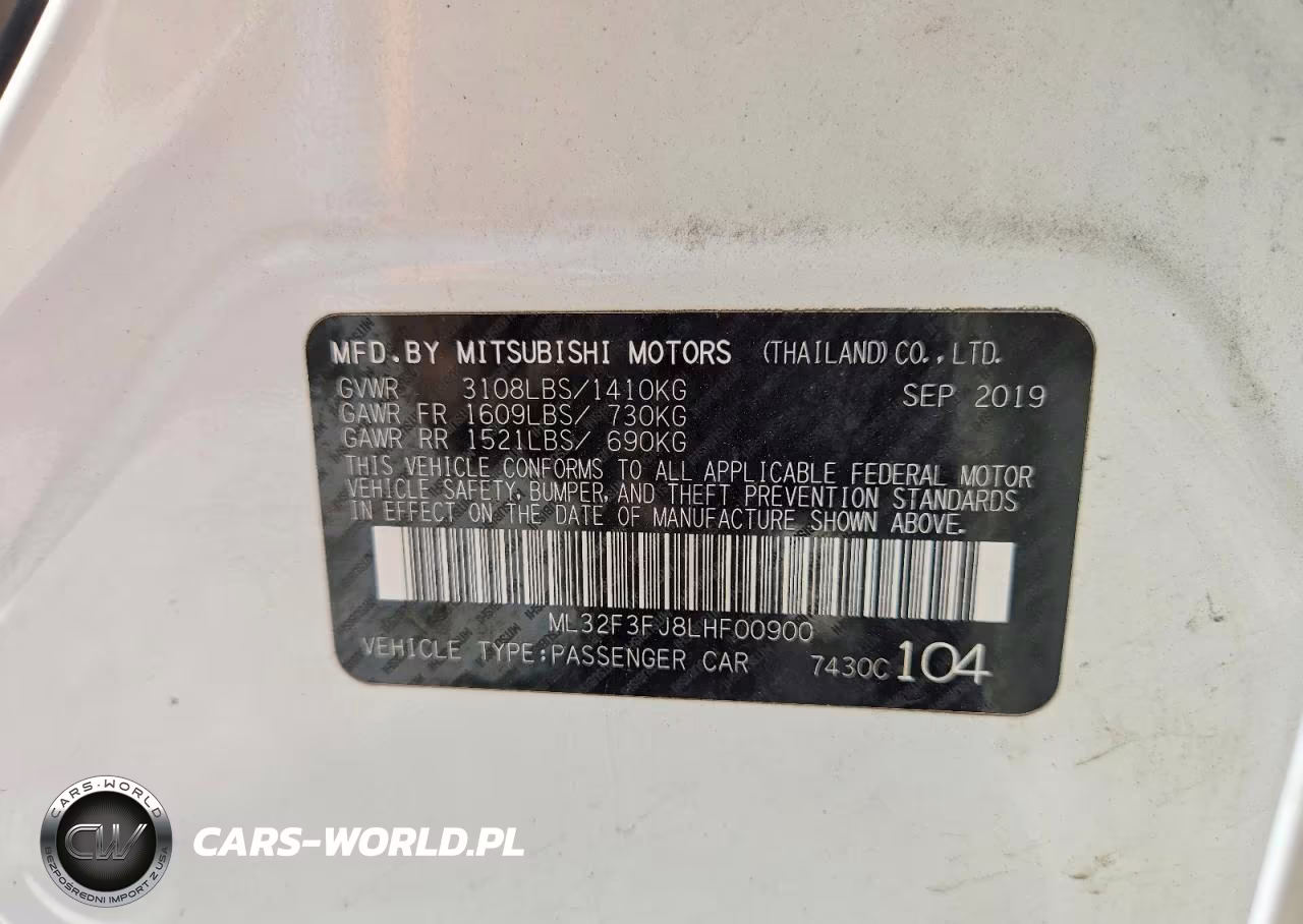 2020 Mitsubishi Mirage G4 Es VIN:ML32F3FJ8LHF00900 - 12