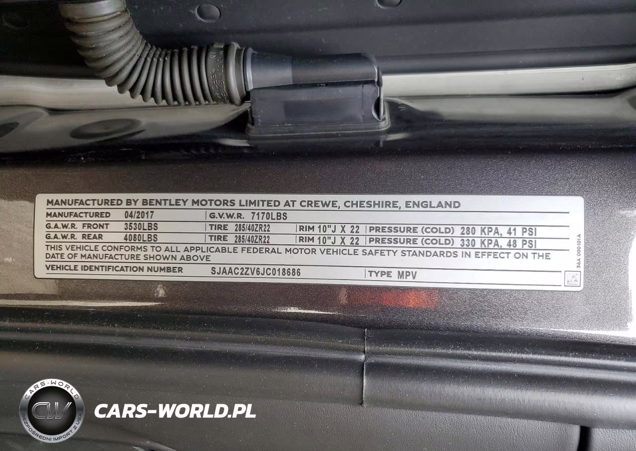 2018 Bentley Bentayga VIN:SJAAC2ZV6JC018686 - 14