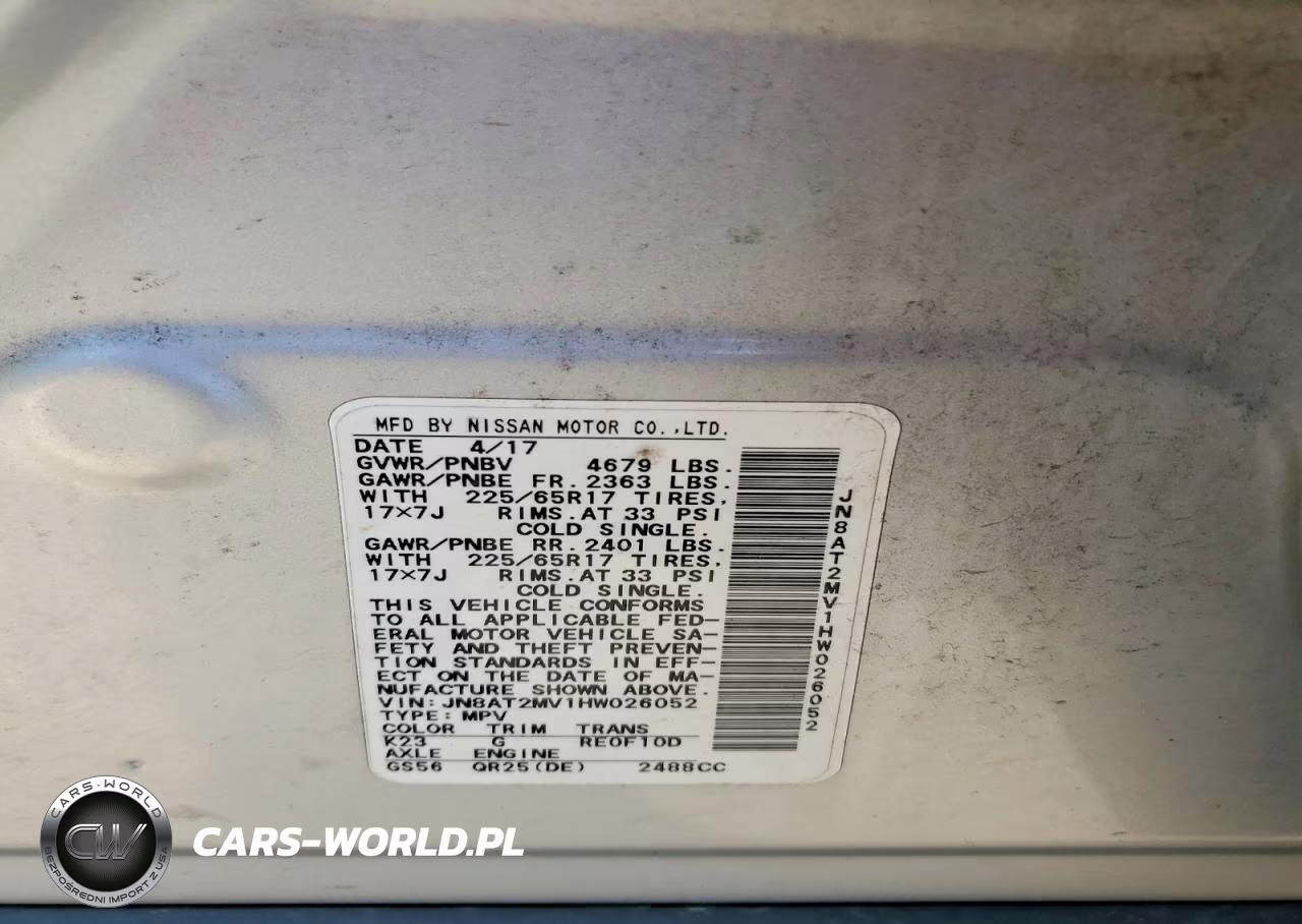 2017 Nissan Rogue S VIN:JN8AT2MV1HW026052 - 13