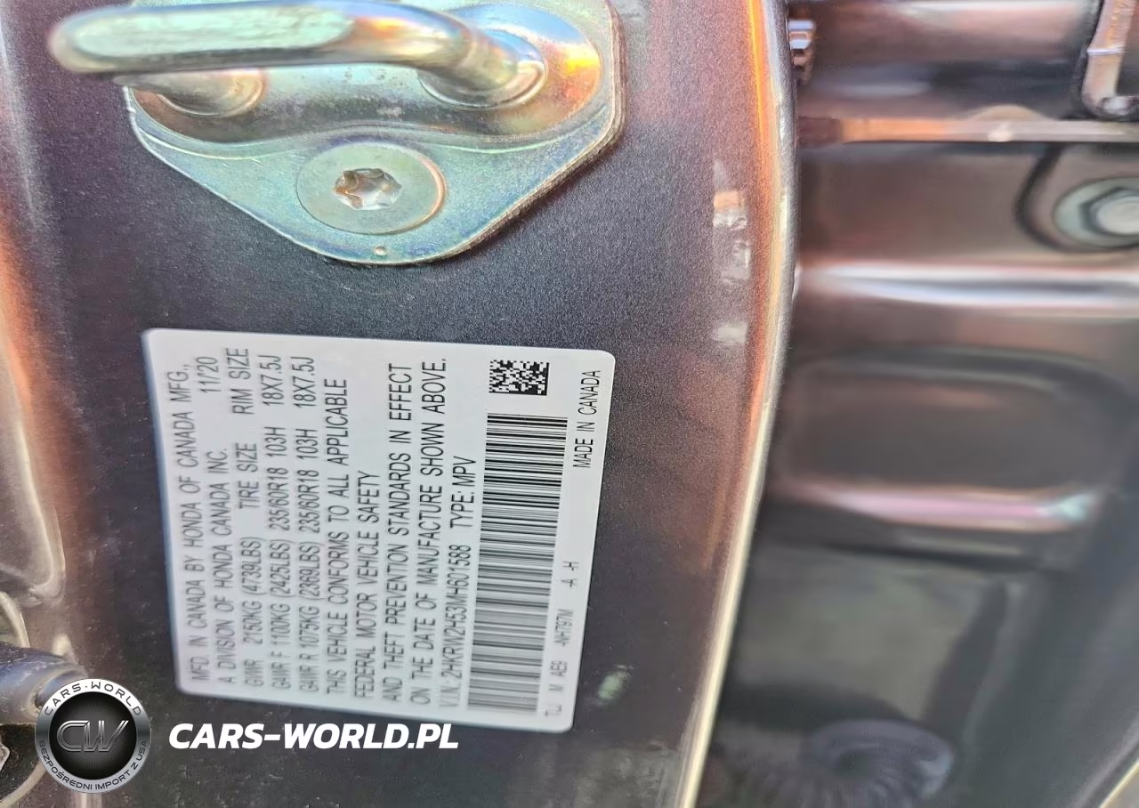 2021 Honda Cr-V Ex VIN:2HKRW2H53MH601588 - 12