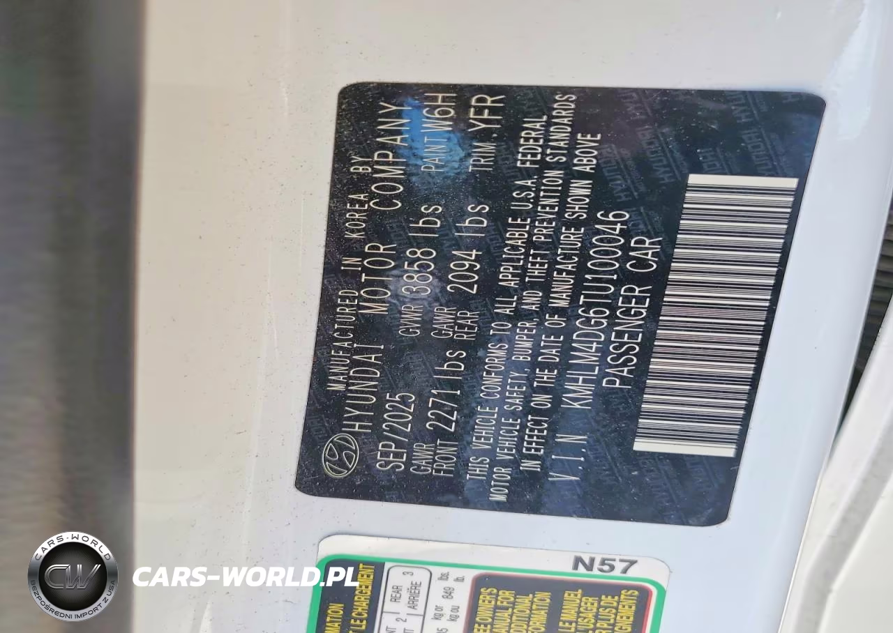 2026 Hyundai Elantra Sel Sport VIN:KMHLM4DG6TU100046 - 12