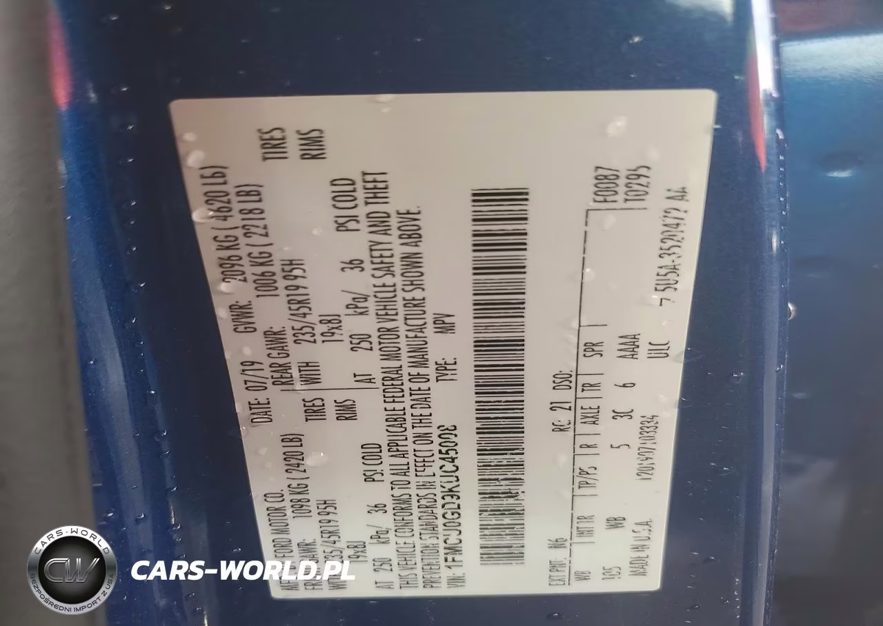 2019 Ford Escape Se VIN:1FMCU0GD9KUC45008 - 13