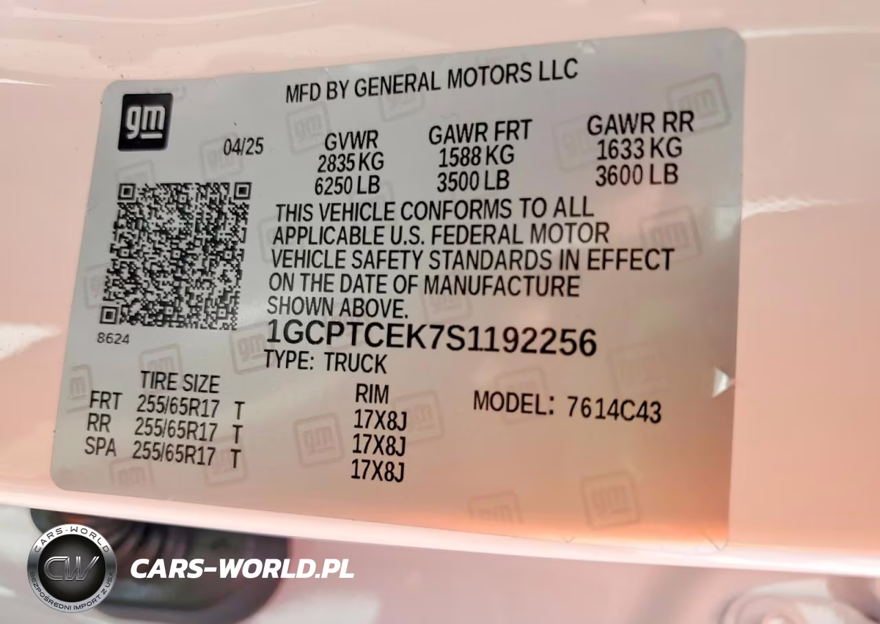 2025 Chevrolet Colorado Lt VIN:1GCPTCEK7S1192256 - 13