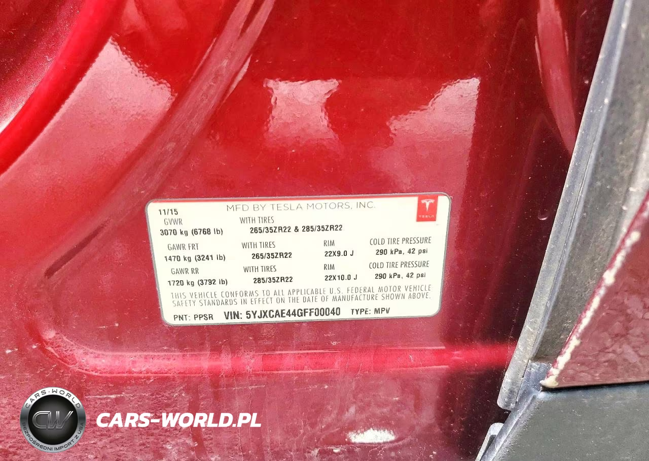 2016 Tesla Model X VIN:5YJXCAE44GFF00040 - 13