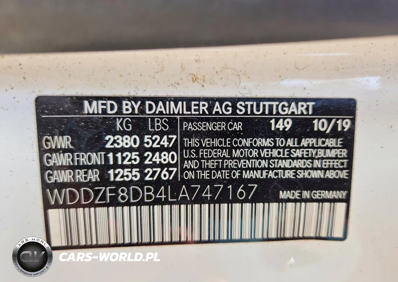 2020 Mercedes-Benz E 350 VIN:WDDZF8DB4LA747167 - 12
