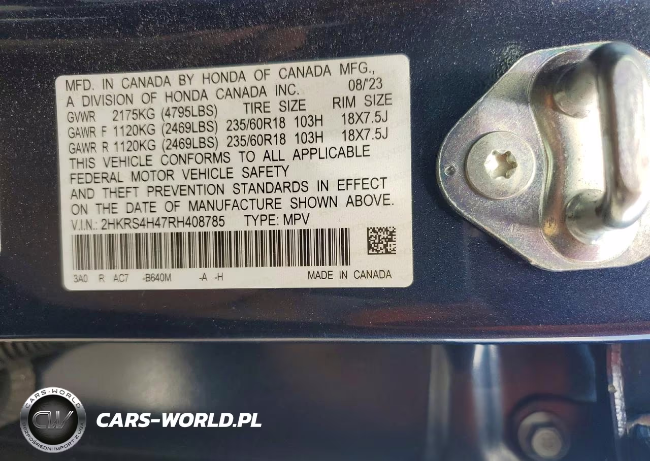 2024 Honda Cr-V Ex VIN:2HKRS4H47RH408785 - 13