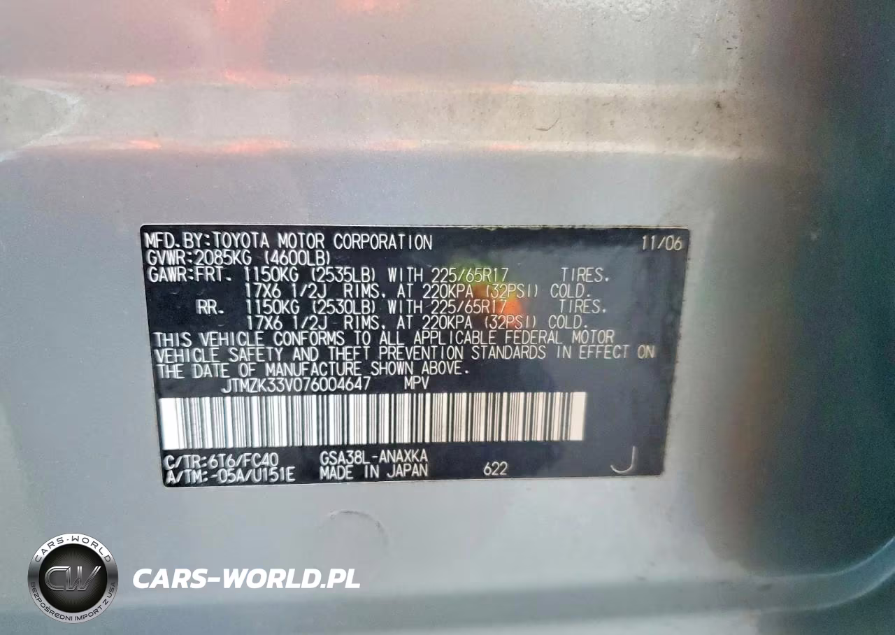 2007 Toyota Rav4 Base VIN:JTMZK33V076004647 - 13
