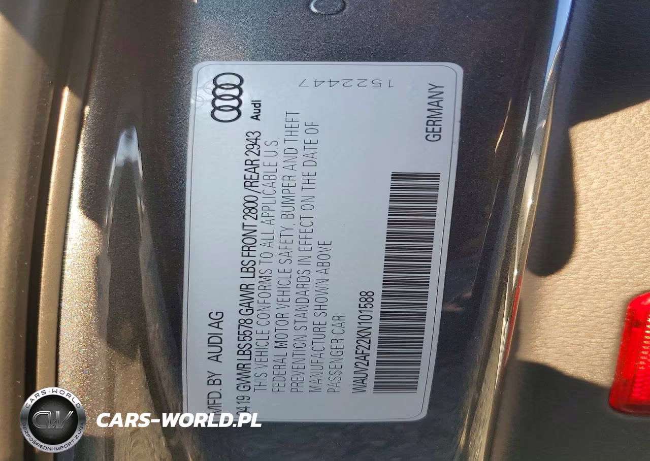 2019 Audi A7 Prestige S-Line VIN:WAUV2AF22KN101588 - 12