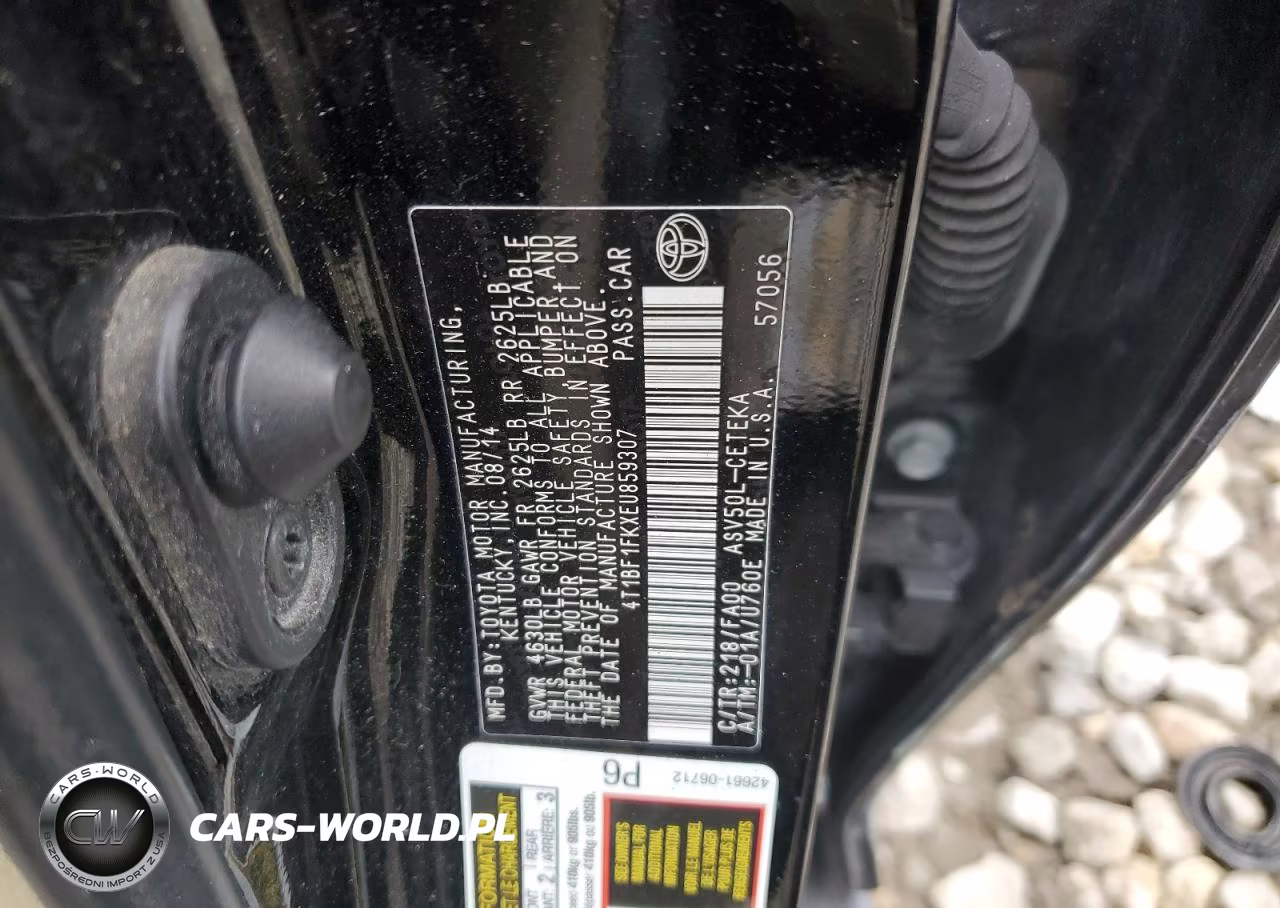 2014 Toyota Camry L VIN:4T1BF1FKXEU859307 - 12