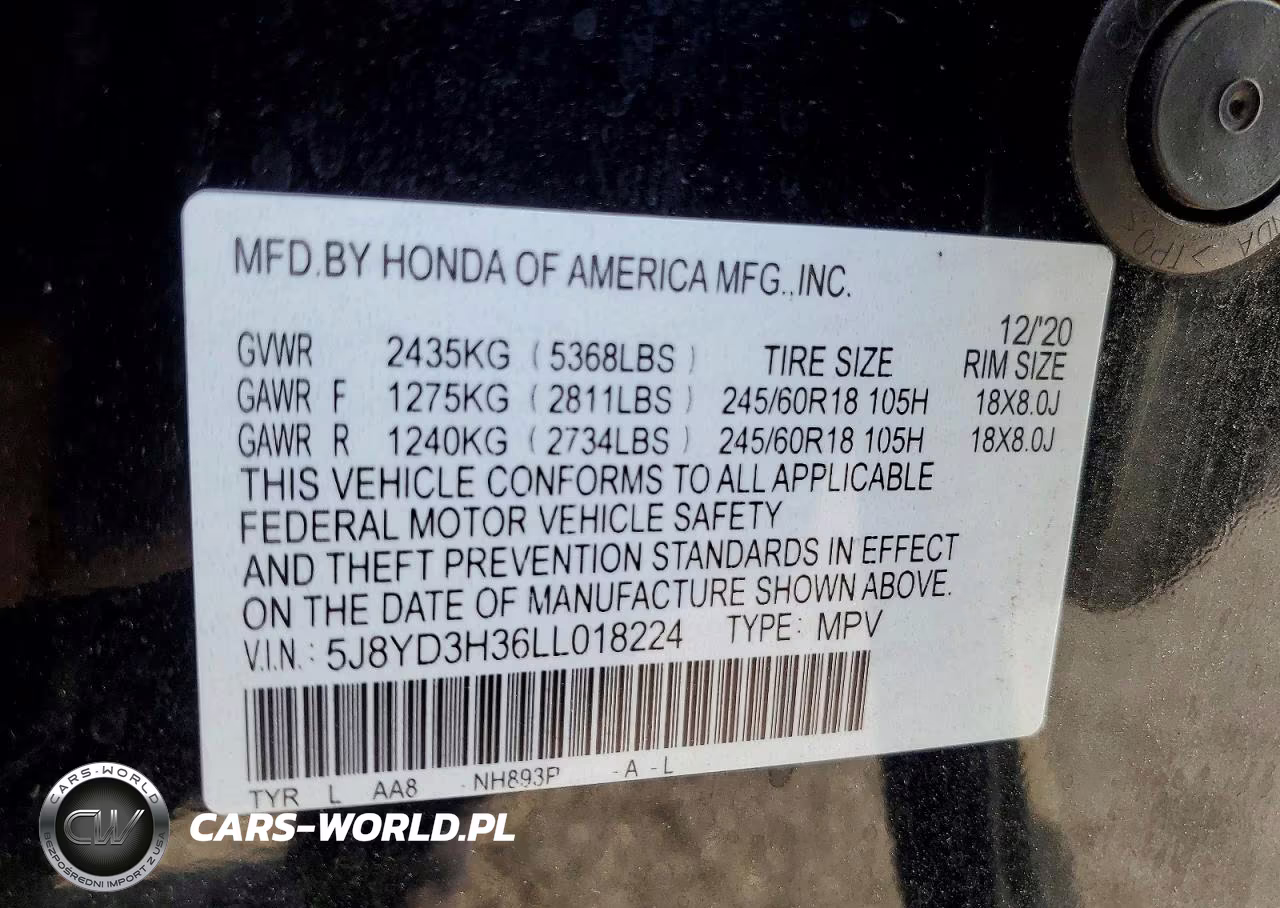 2020 Acura Mdx VIN:5J8YD3H36LL018224 - 13