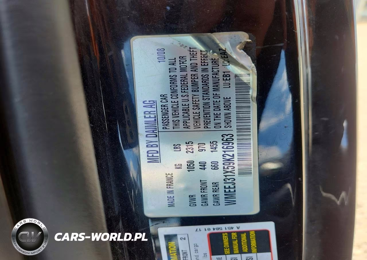 2009 Smart Fortwo Pure VIN:WMEEJ31X59K216963 - 12